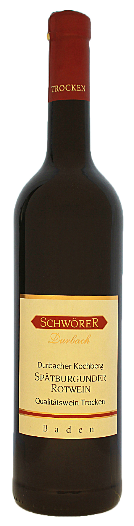 Durbacher Kochberg Spätburgnder Rotwein trocken Weingut Schwörer Durbach 2018